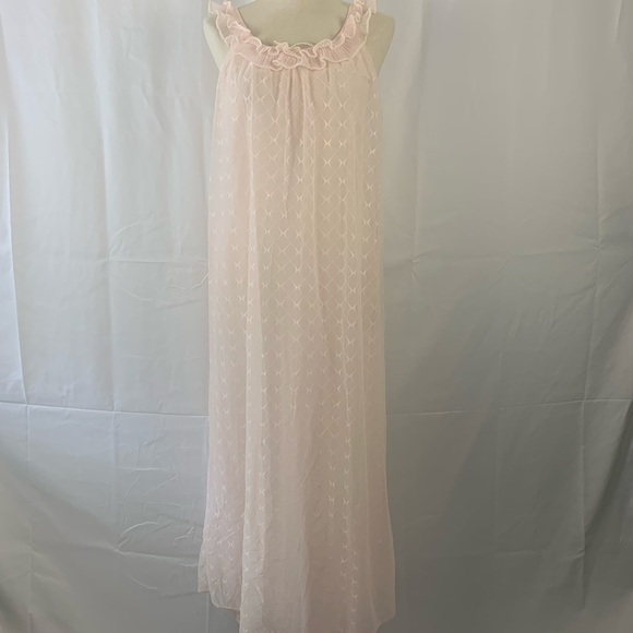 Vintage Maxi Soft Pink Nightgown - Picture 2 of 8